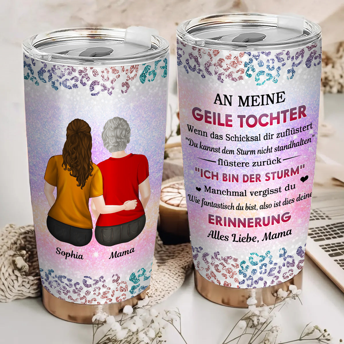 Von Mama an Geile Tochter - Personalisierter Becher