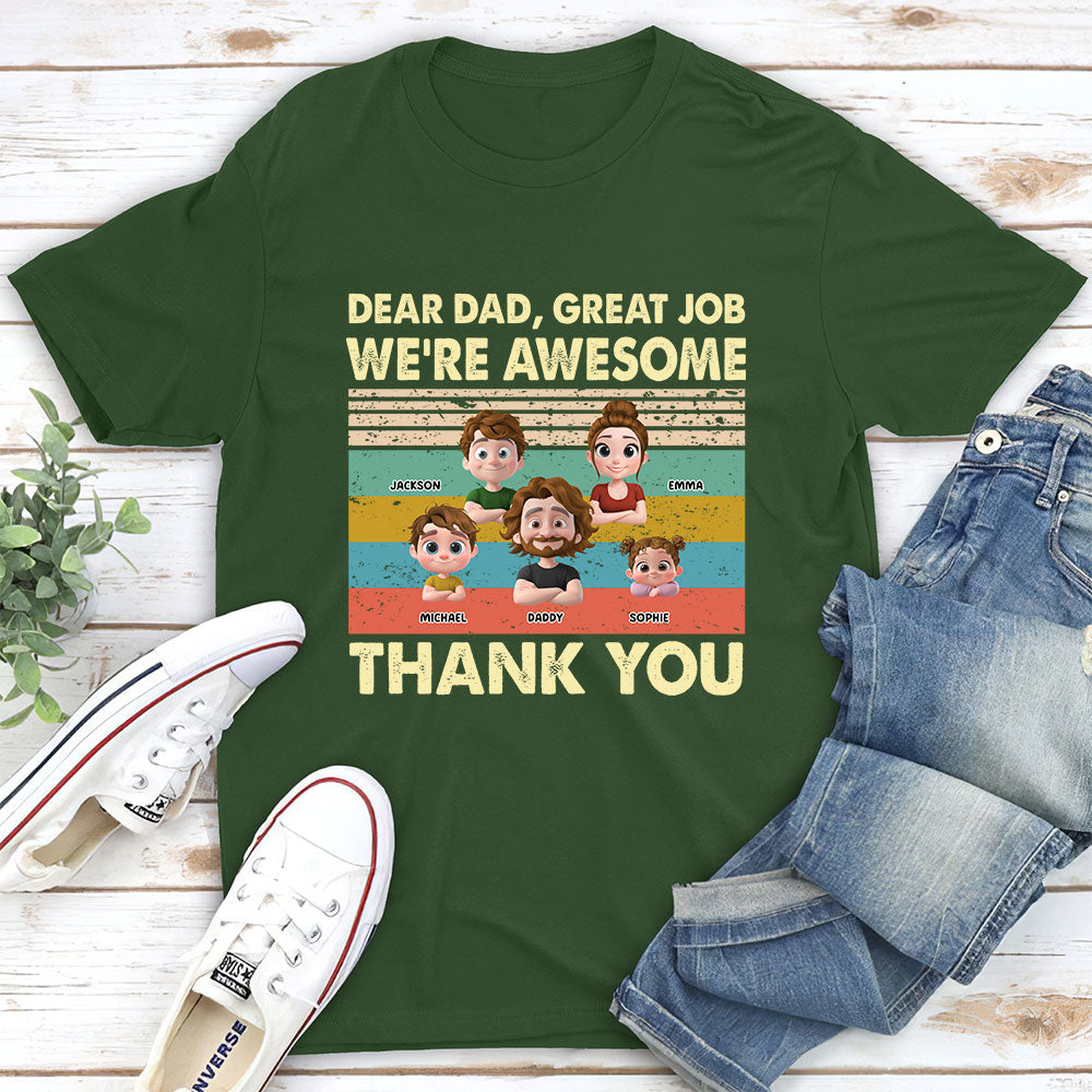 Thank You Dad - Personalized Custom Shirt