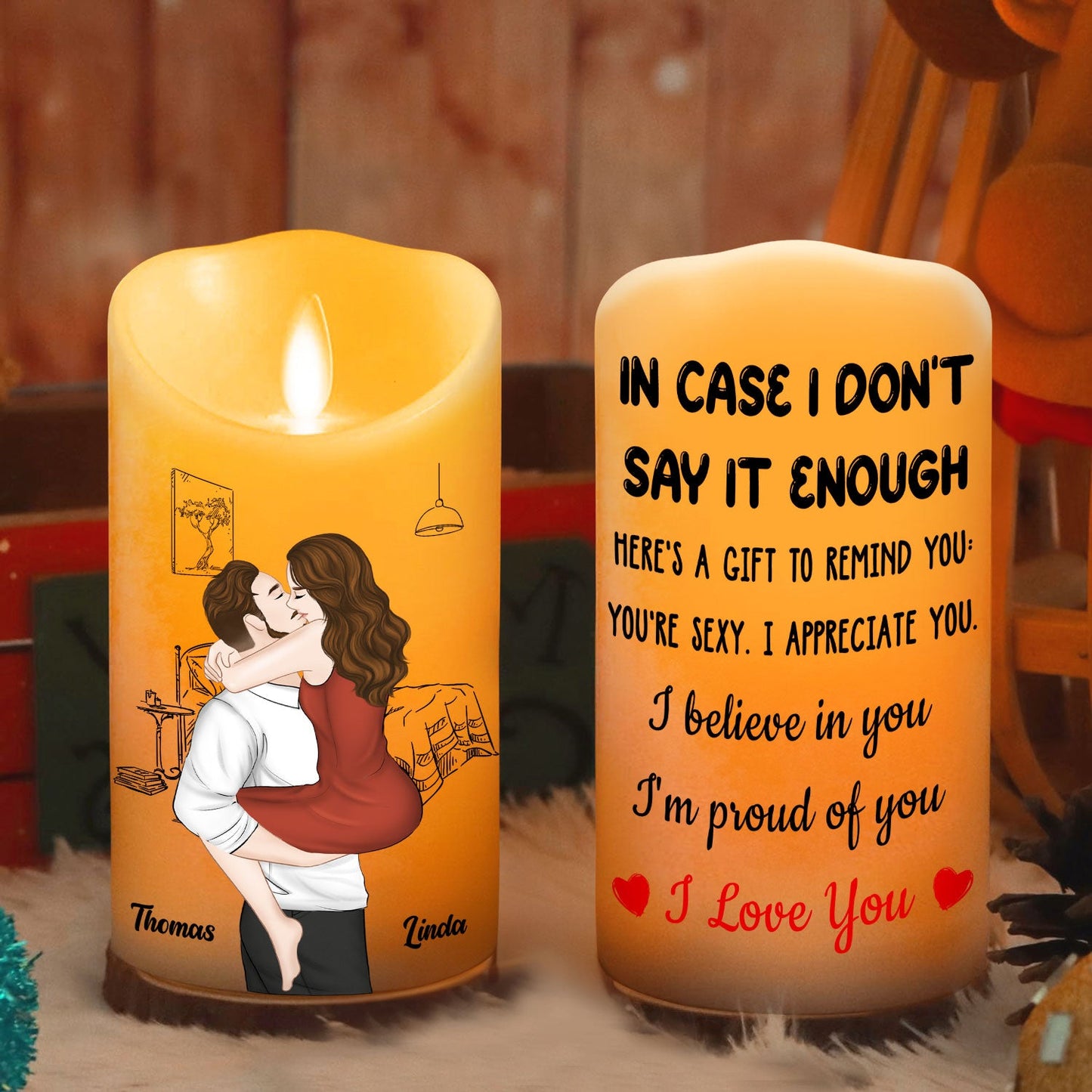 I Am Proud Of You - Personalized Custom LED Candle
