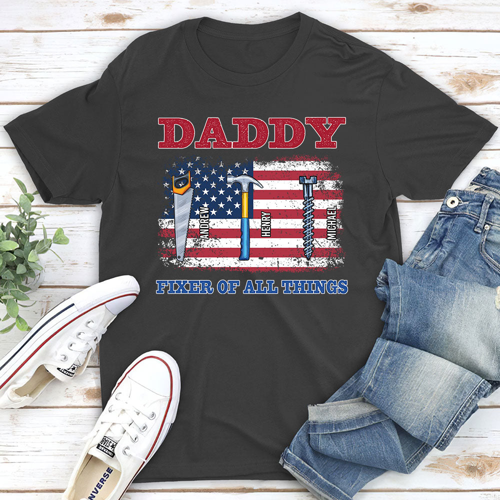 Handy Dad Hero At Home - Personalized Custom Shirt