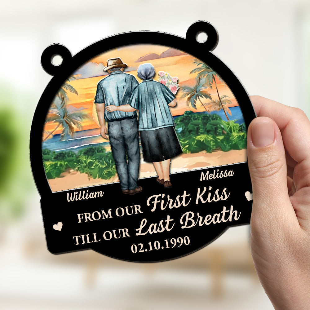 From Our First Kiss - Personalized Custom Suncatcher