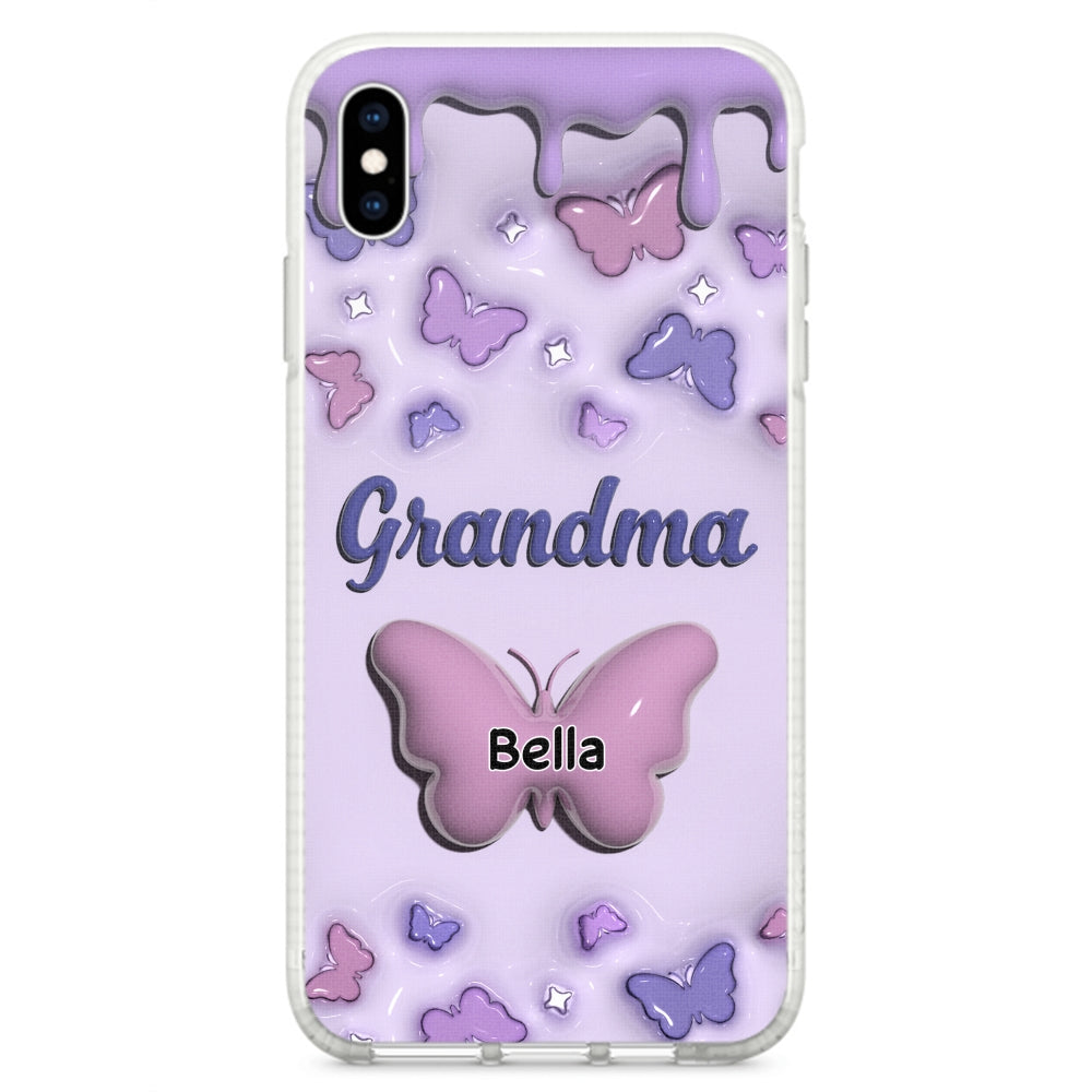 Grandma And Grandkids - Personalized Custom 3D Inflated Effect Phone Case