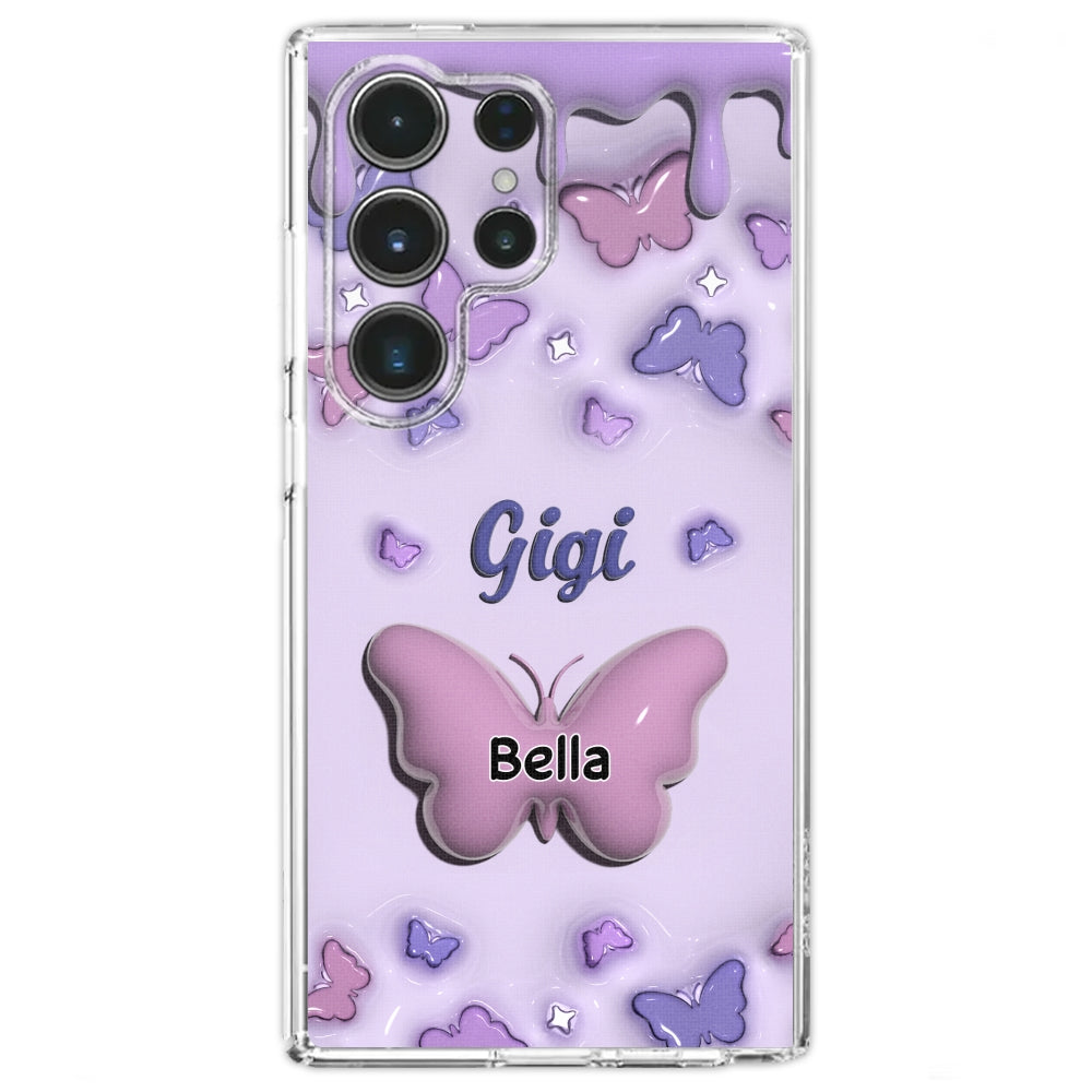 Grandma And Grandkids - Personalized Custom 3D Inflated Effect Phone Case