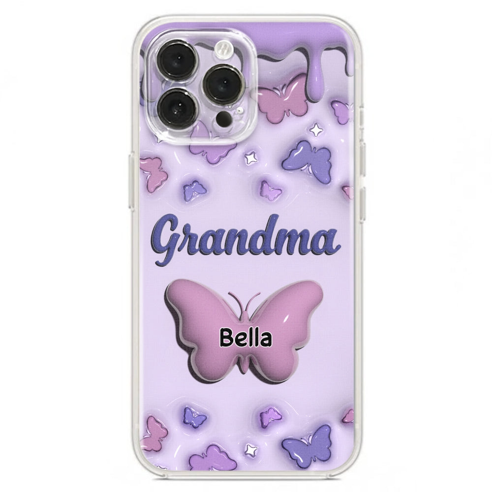Grandma And Grandkids - Personalized Custom 3D Inflated Effect Phone Case