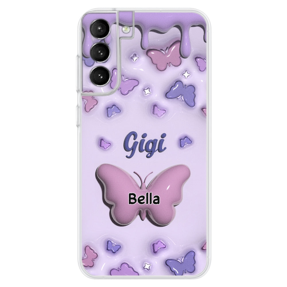 Grandma And Grandkids - Personalized Custom 3D Inflated Effect Phone Case