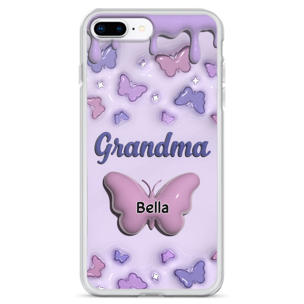 Grandma And Grandkids - Personalized Custom 3D Inflated Effect Phone Case