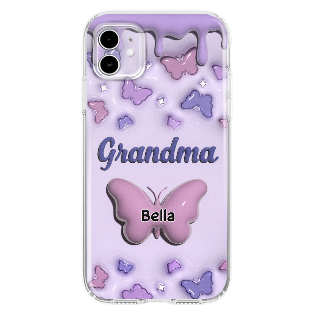 Grandma And Grandkids - Personalized Custom 3D Inflated Effect Phone Case