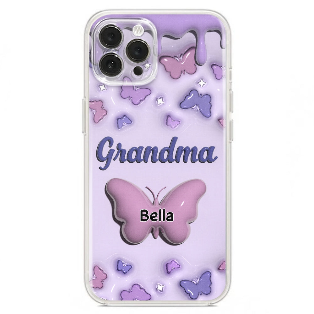 Grandma And Grandkids - Personalized Custom 3D Inflated Effect Phone Case