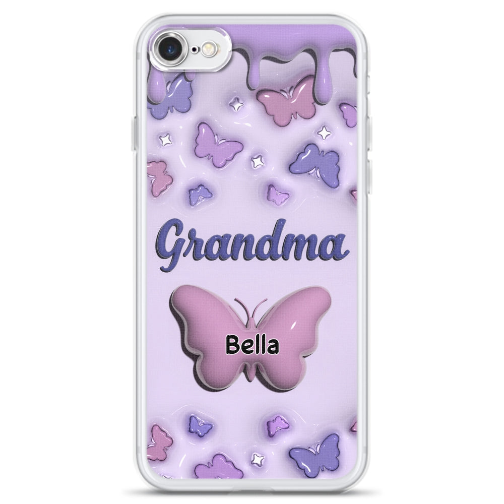Grandma And Grandkids - Personalized Custom 3D Inflated Effect Phone Case
