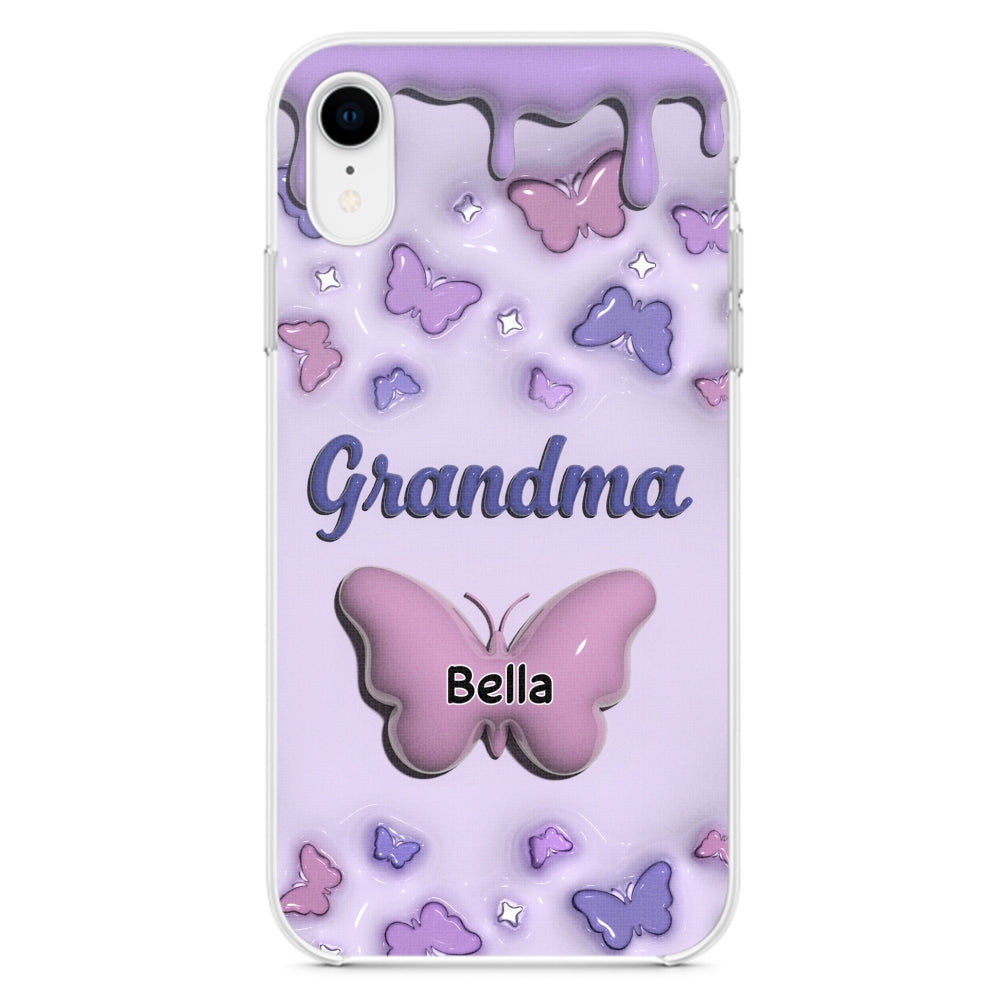 Grandma And Grandkids - Personalized Custom 3D Inflated Effect Phone Case
