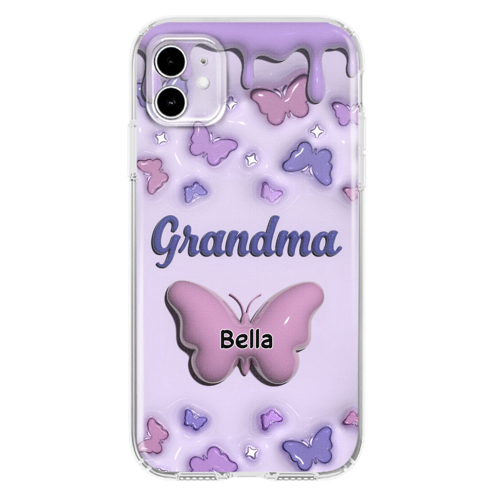 Grandma And Grandkids - Personalized Custom 3D Inflated Effect Phone Case