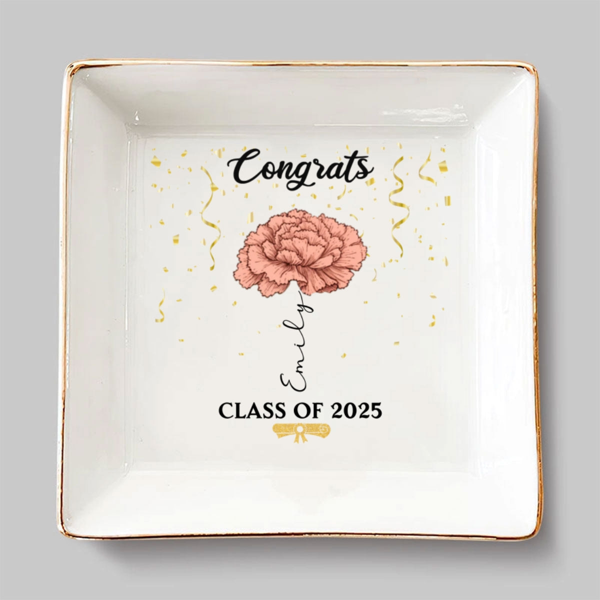 You Did It - Personalized Custom Jewelry Dish