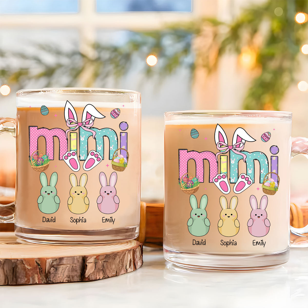 The Love Of Grandma Is Endless - Personalized Custom Glass Mug