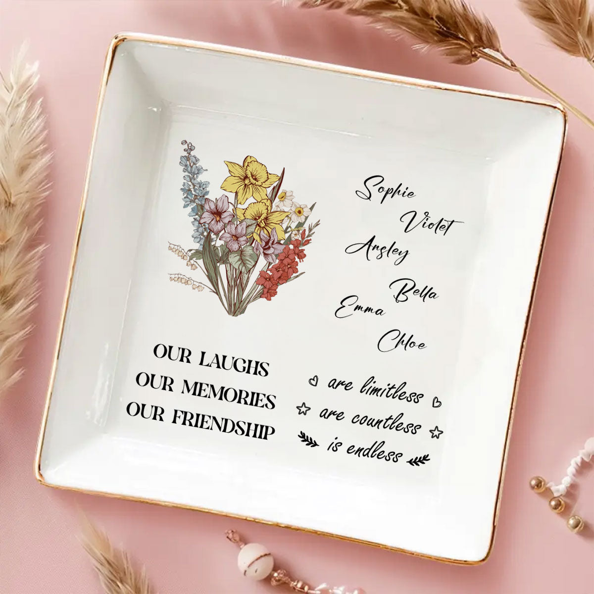 Sweet Friendship 2024 - Personalized Custom Jewelry Dish