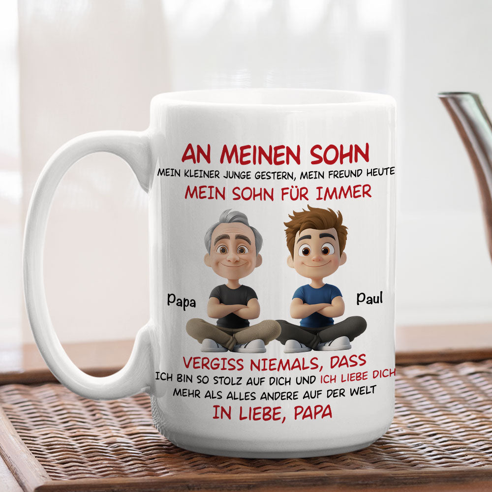 Mein Sohn Für Immer - Personalisierte Tasse