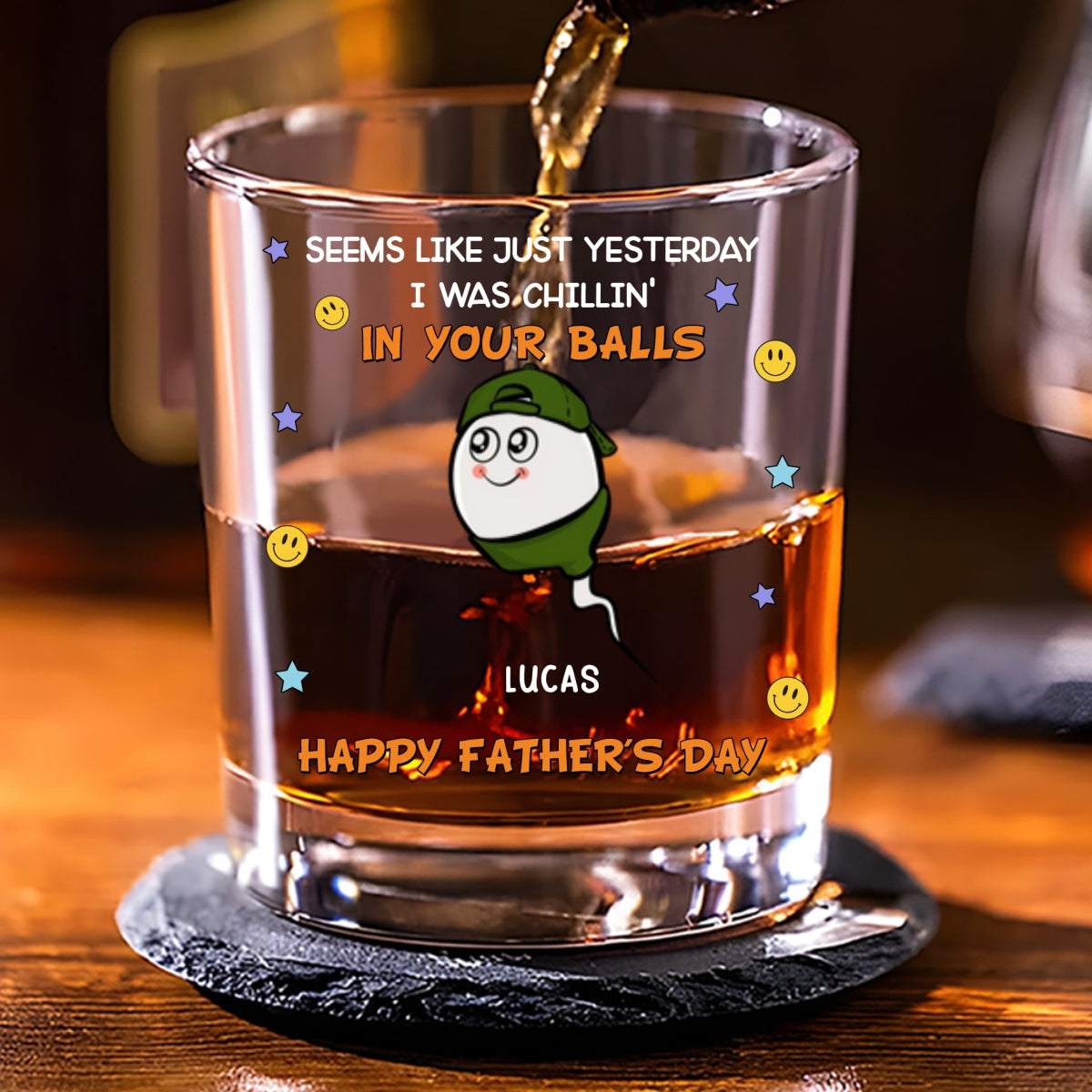 We Were Chilling - Personalized Custom Whiskey Glass