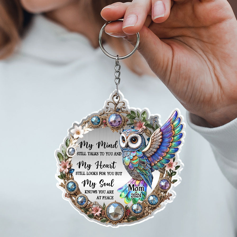 Owl My Mind My Heart My Soul - Personalized Custom Acrylic Keychain