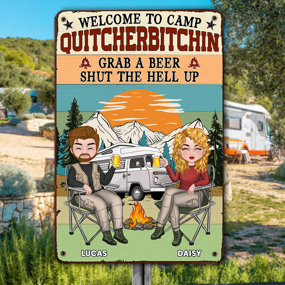 Grab A Beer - Personalized Custom Metal Sign