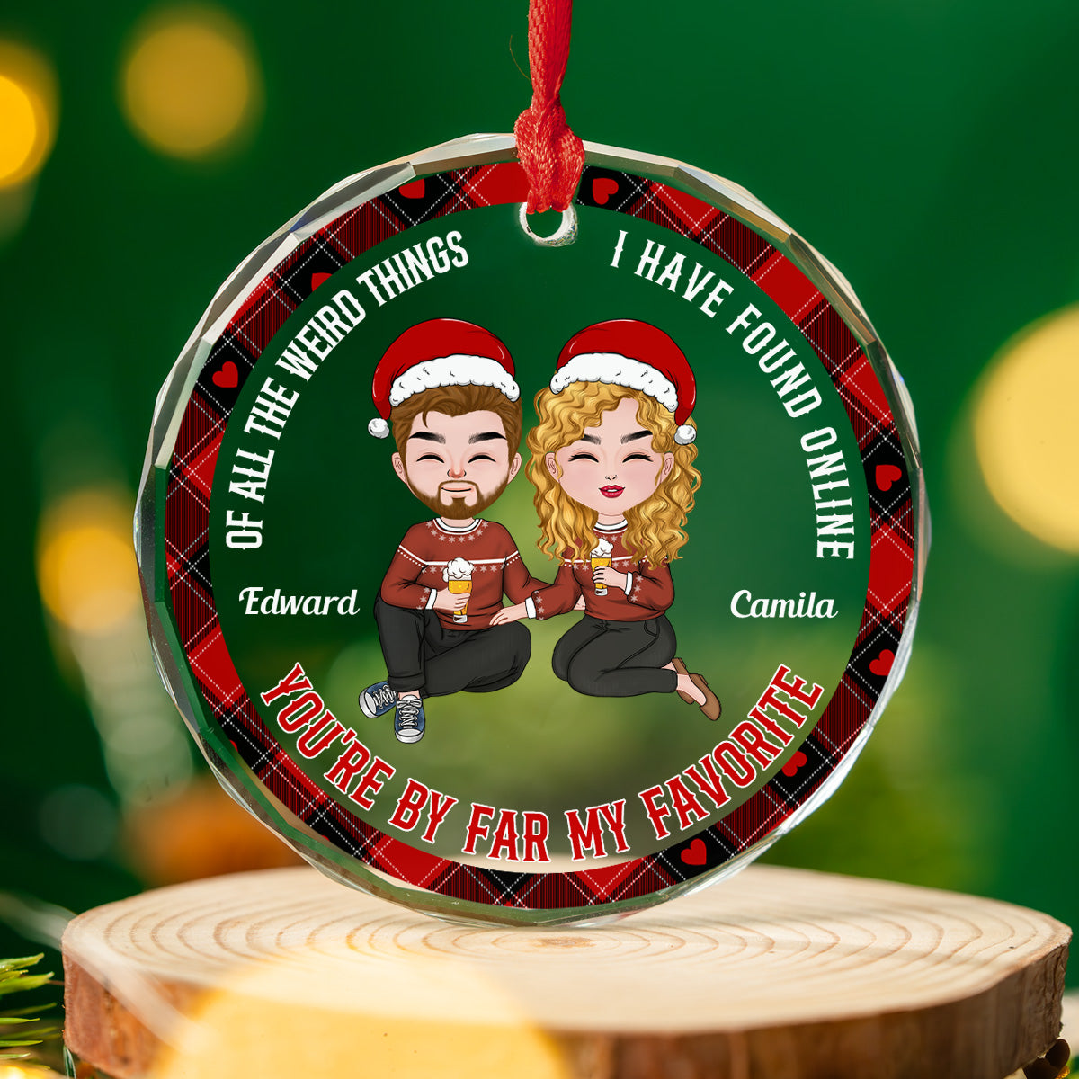 Best Thing I've Ever Found On The Internet - Personalized Custom Glass Ornament