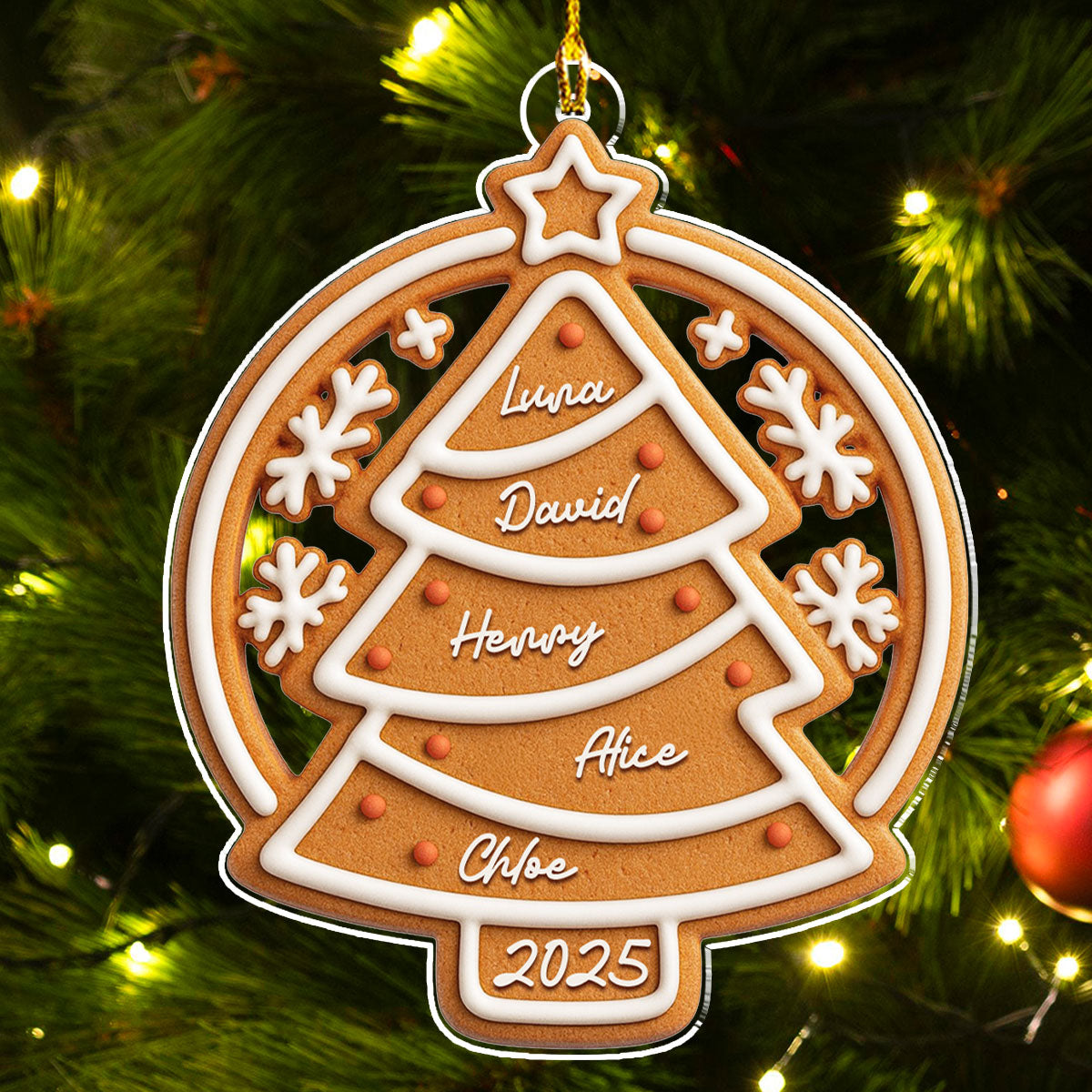 Our Family Cake - Personalized Custom Acrylic Ornament