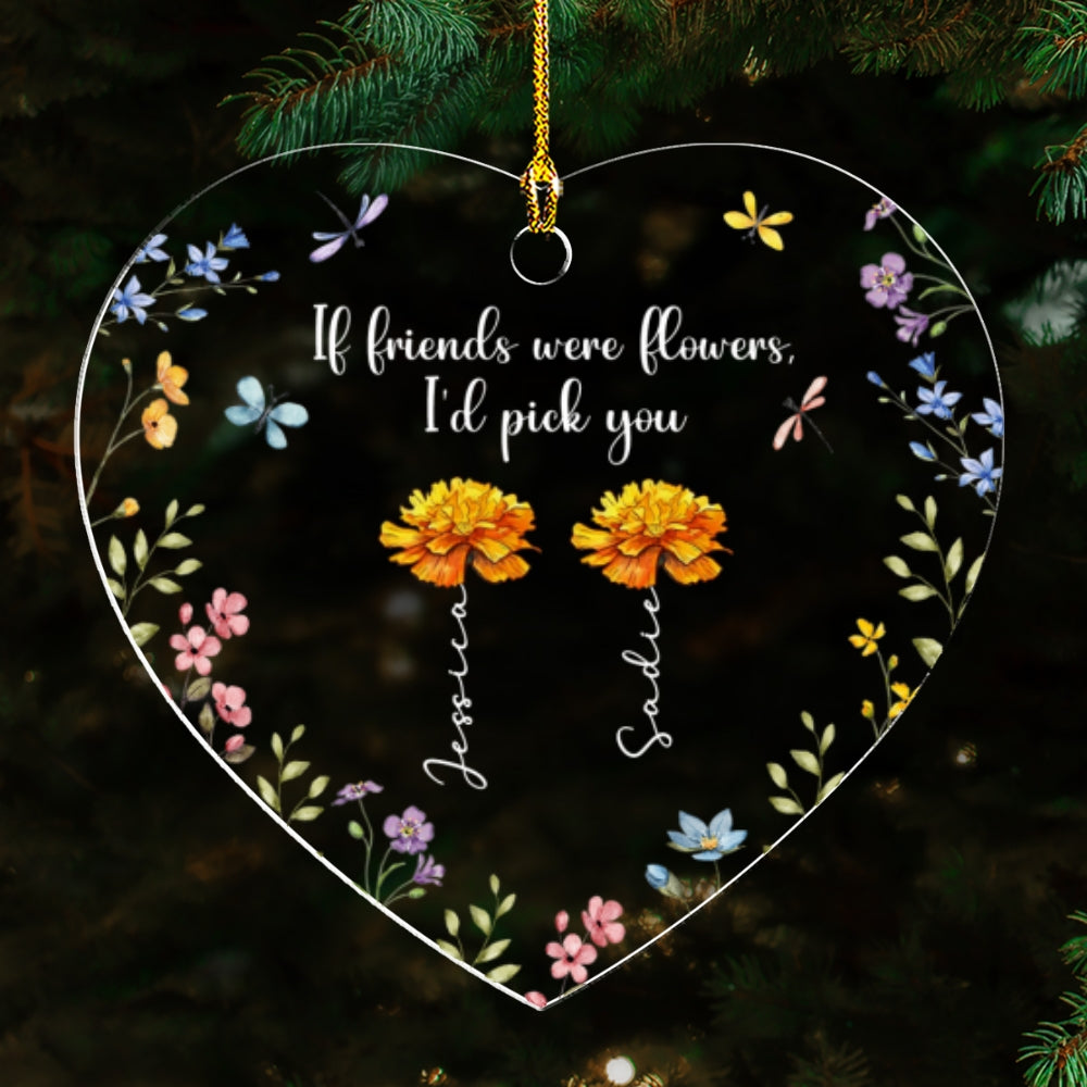 Friendship Is The Greatest Gift - Personalized Custom Acrylic Ornament