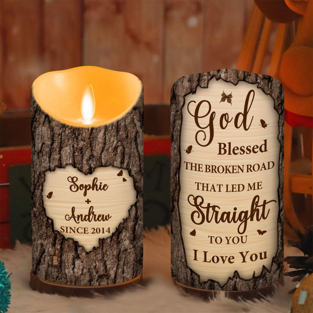 I Love You - Personalized Custom LED Candle