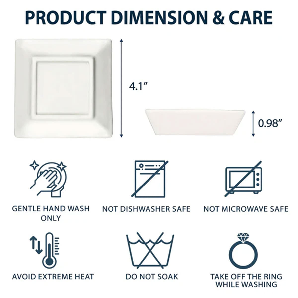 I Wish We Lived Closer - Personalized Custom 3D Inflated Effect Jewelry Dish