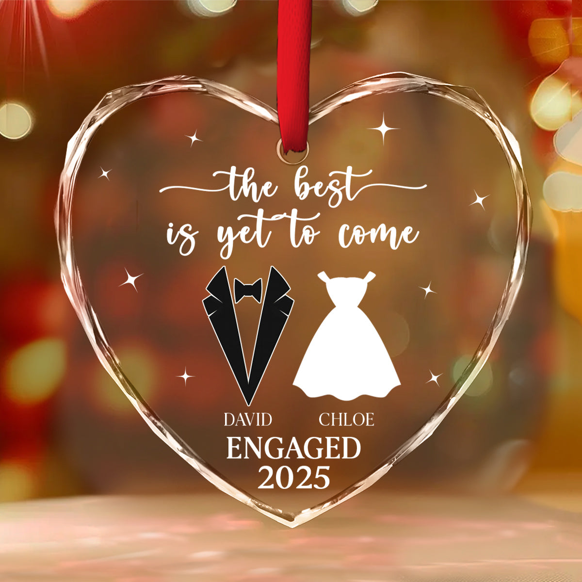 Yet To Come - Personalized Custom Glass Ornament