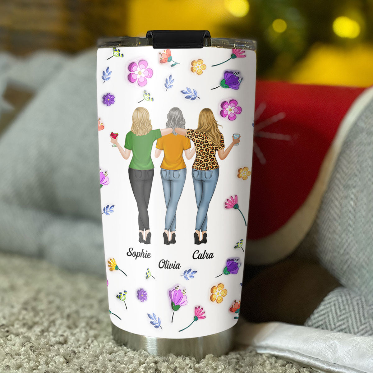 Right In The Kidney - Personalized Custom 3D Inflated Tumbler