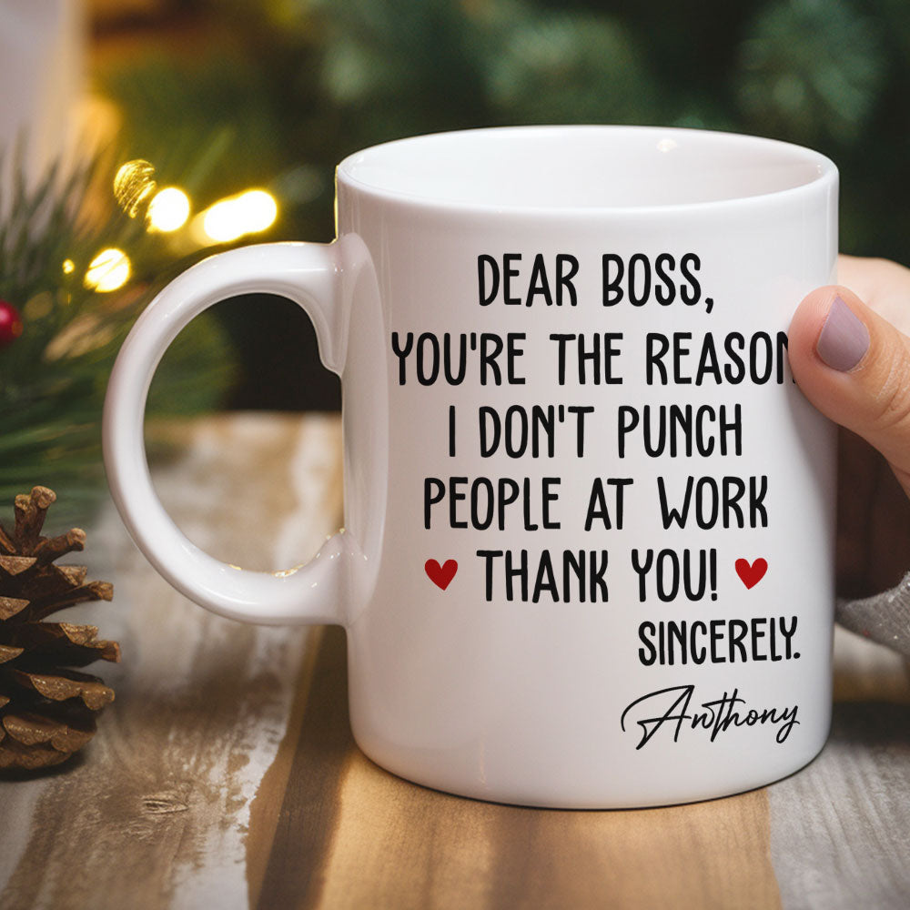 You Are The Reason - Personalized Custom Coffee Mug
