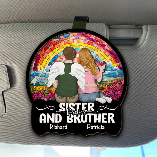 Friends Sitting Together - Personalized Custom Car Visor Clip