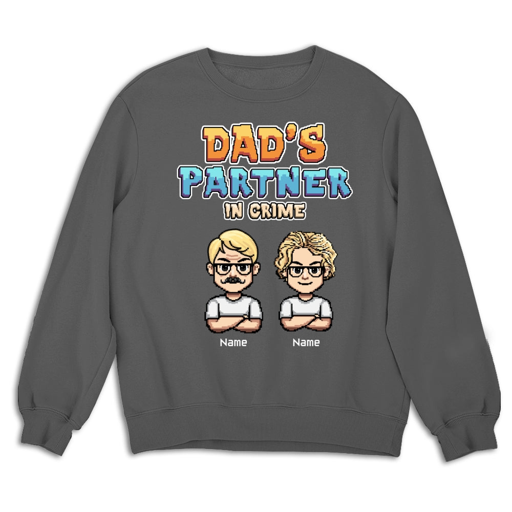 Dad Partners In Crime - Personalized Custom Shirt