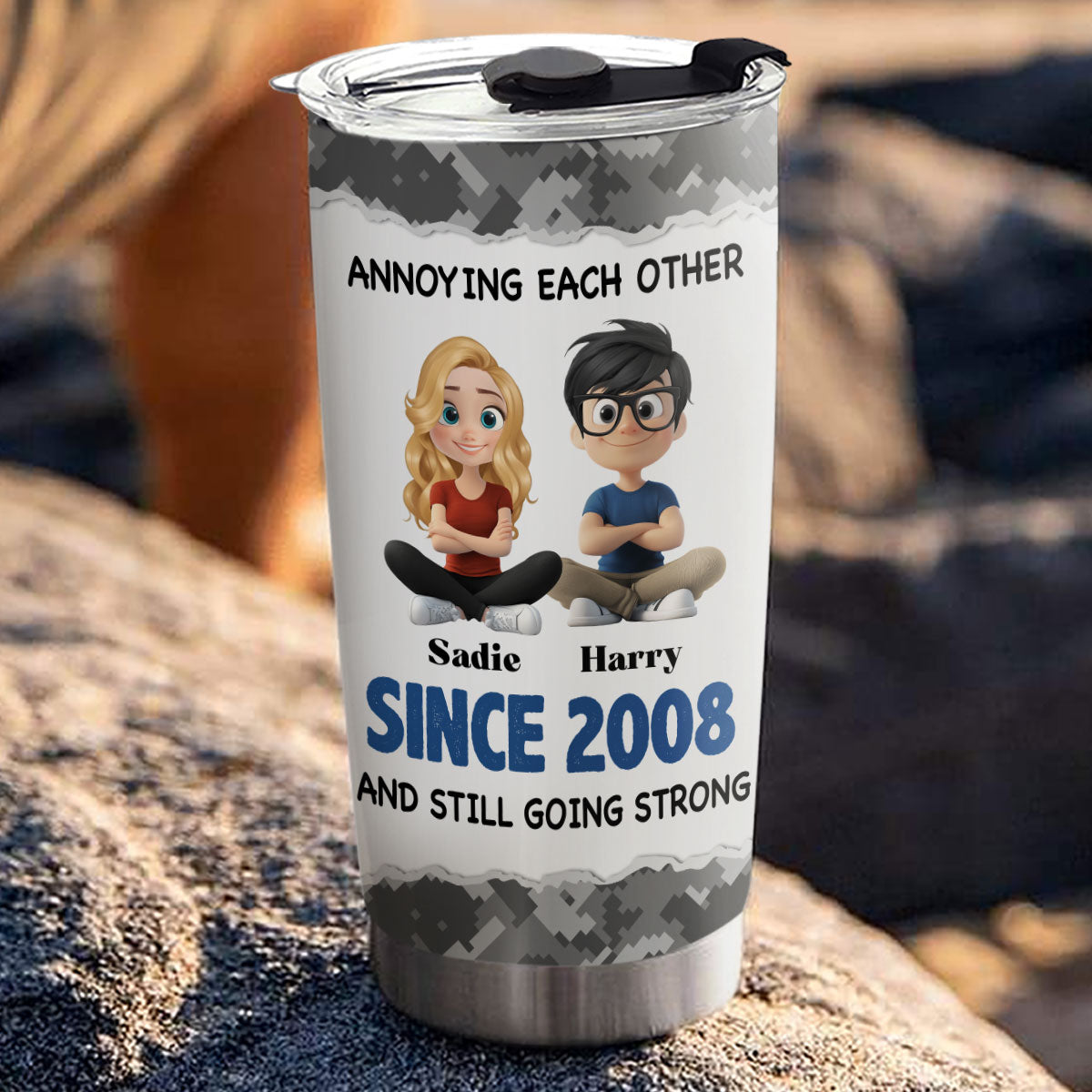 Together Forever Version 2 - Personalized Custom Tumbler