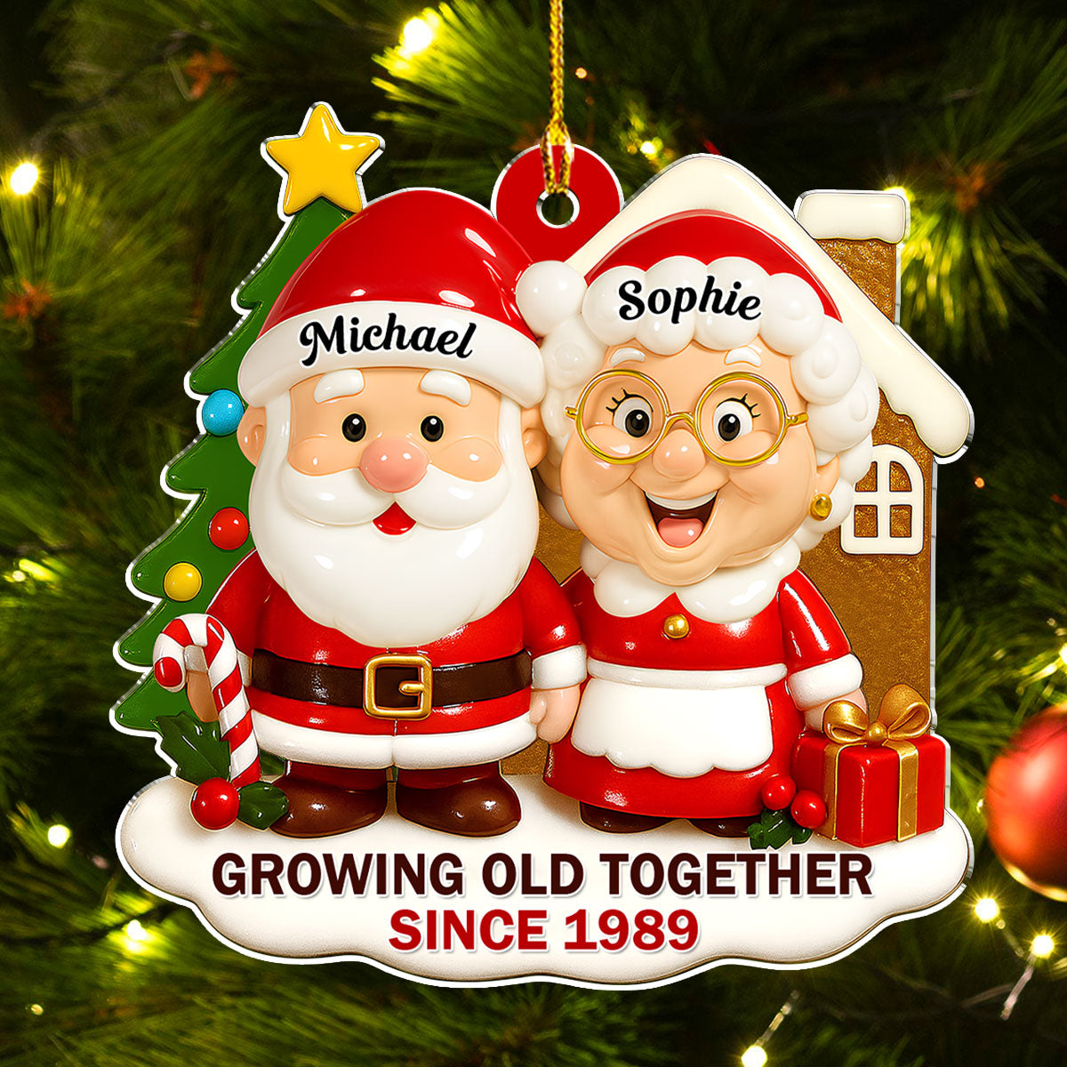 Together Under The Tree - Personalized Custom Acrylic Ornament