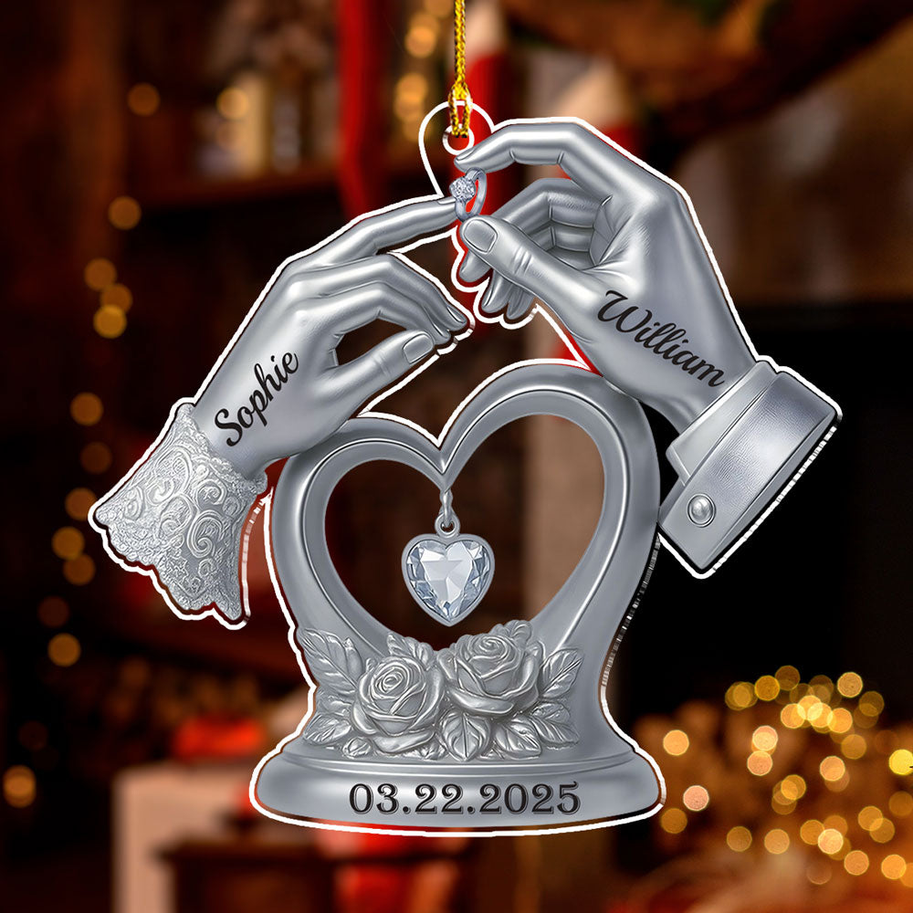 Engraved In Love - Personalized Custom Acrylic Ornament