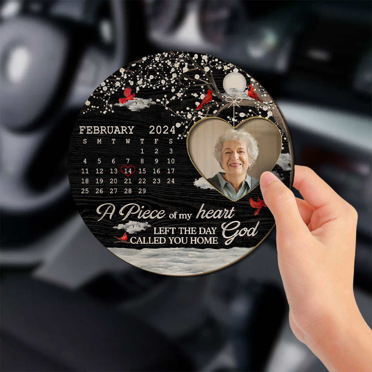 A Piece Of My Heart - Personalized Custom Car Visor Clip