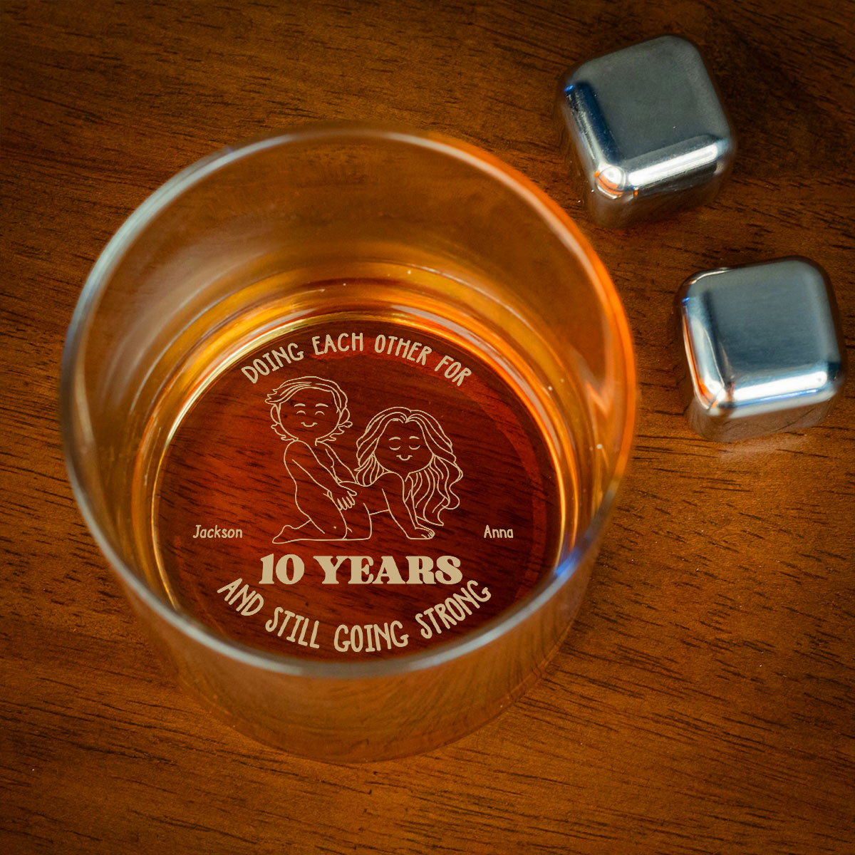 Doing Each Other - Personalized Custom Engraved Whiskey Glass