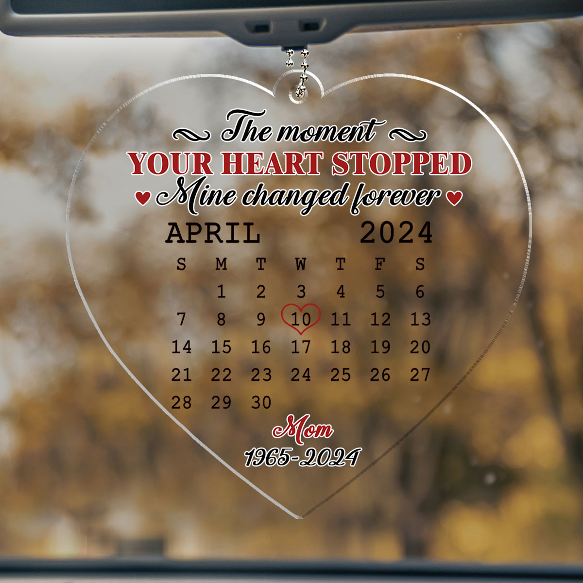 The Moment - Personalized Custom Car Ornament