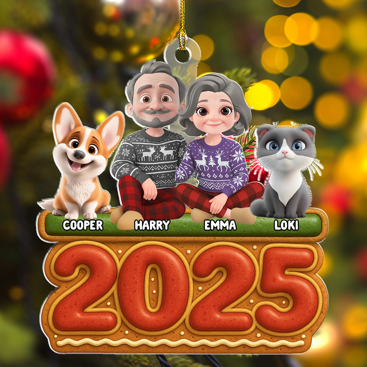 Our Family Cookies Pet Version - Personalized Custom Acrylic Ornament