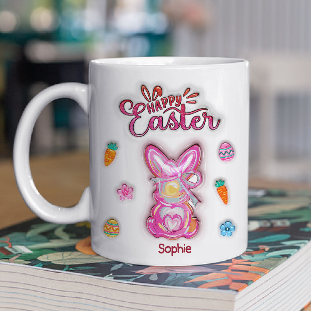 Happy Easter Surprise - Personalized Custom 3D Inflated Effect Mug