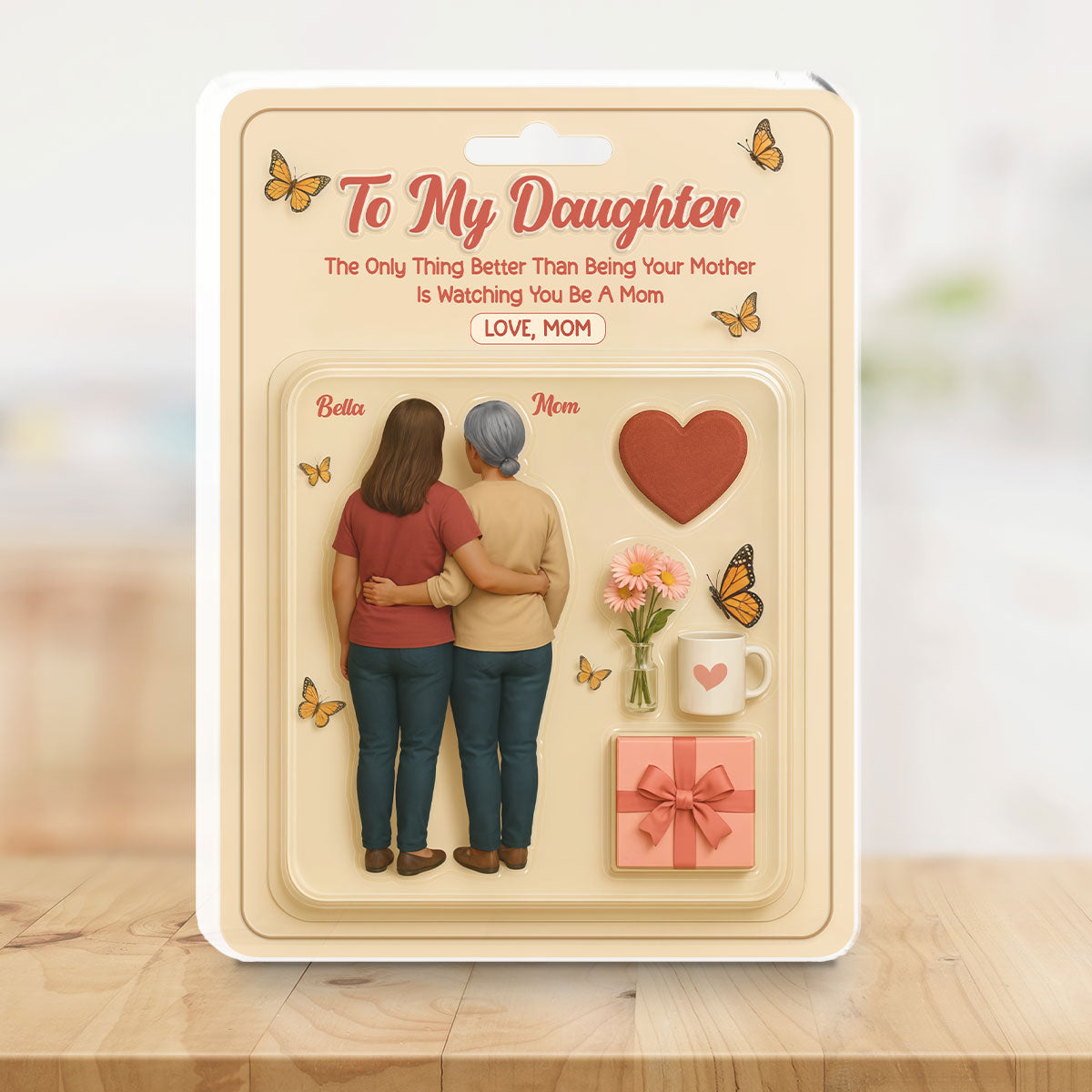 To My Daughter From Mom - Personalized Custom Acrylic Plaque