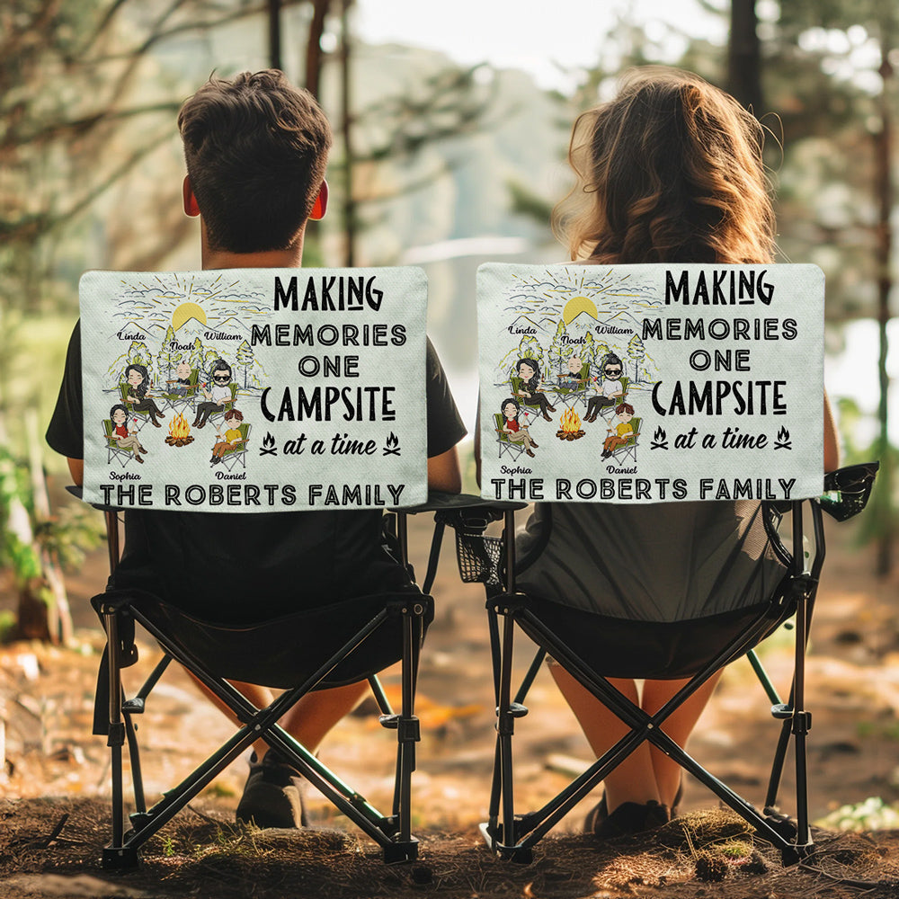 Campsite At A Time - Personalized Custom Camping Chair Cover