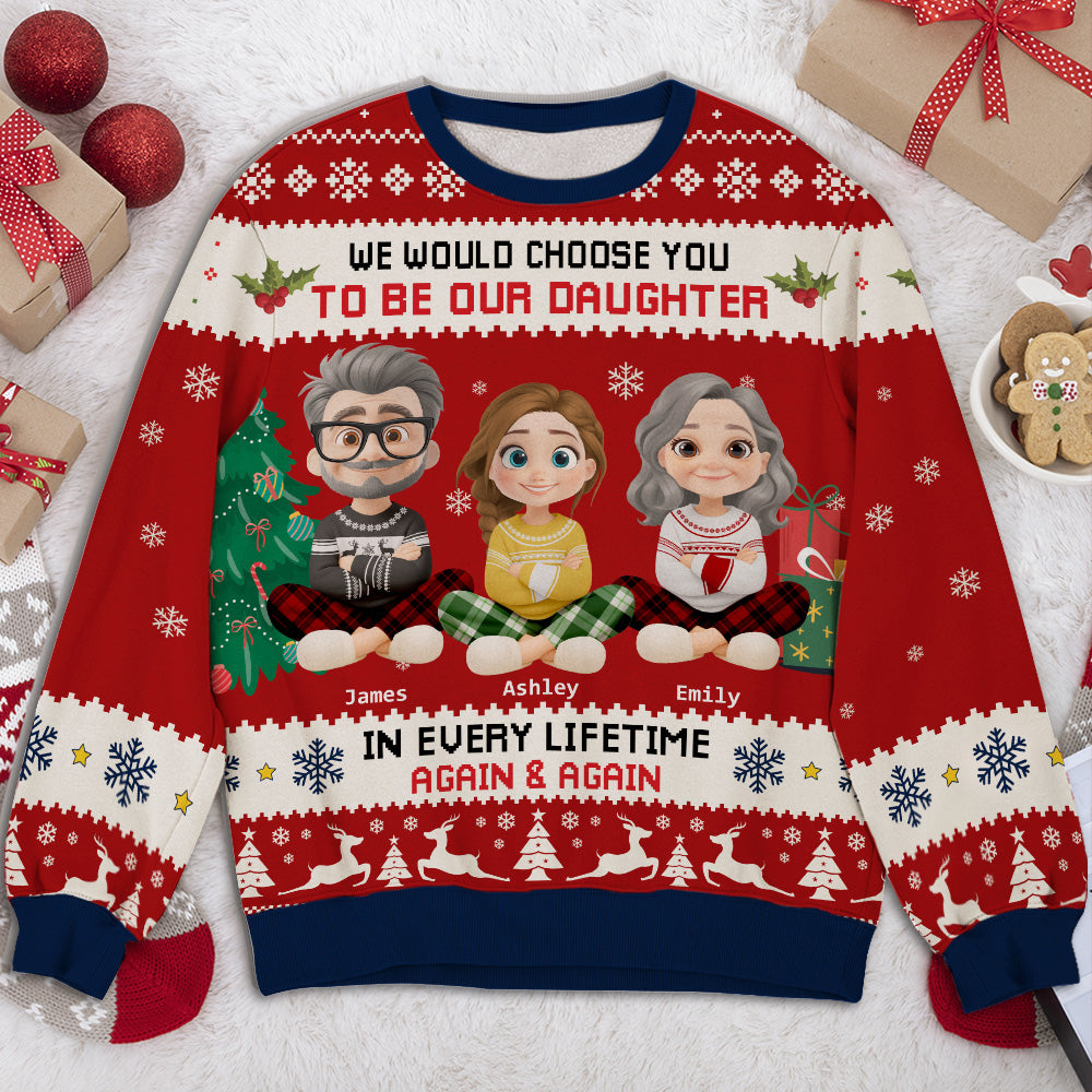 Always Choose You - Personalized Custom All-Over-Print Sweatshirt