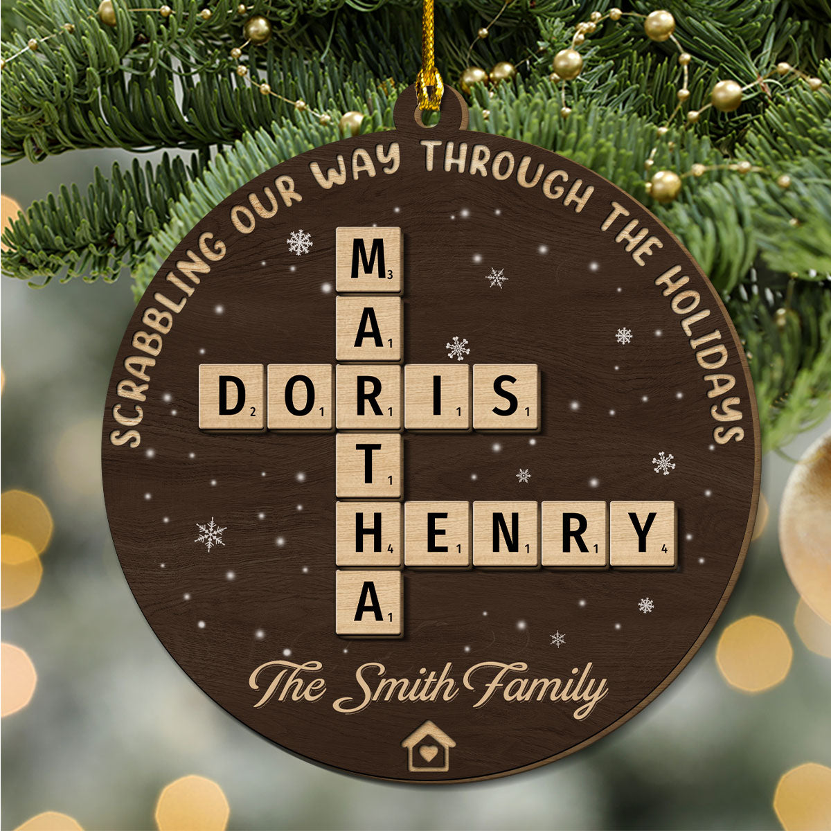 The Best Part Of Christmas  - Personalized Custom Freeshape 2-Layered Wood Ornament