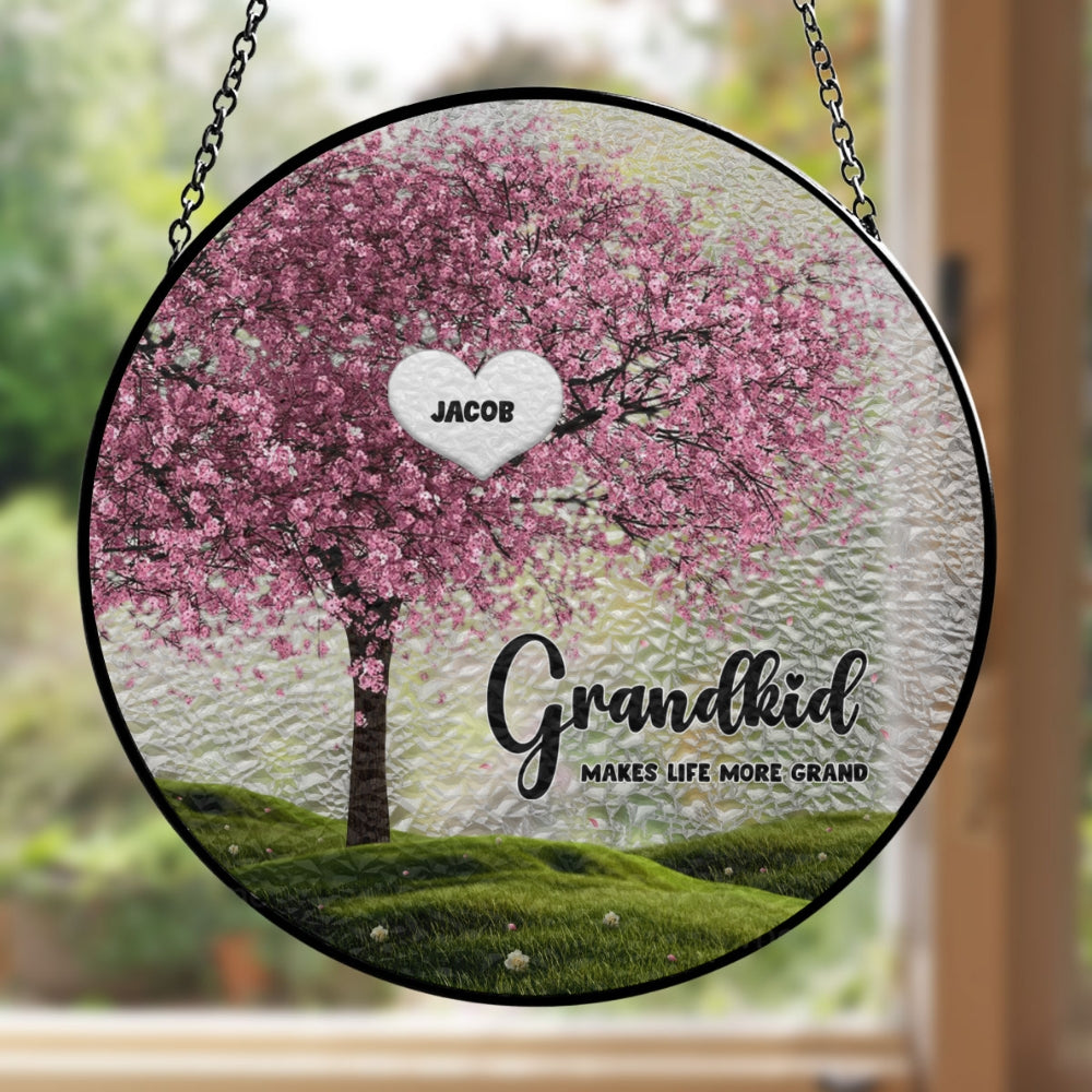 Grandma Life - Personalized Custom Window Hanging Suncatcher