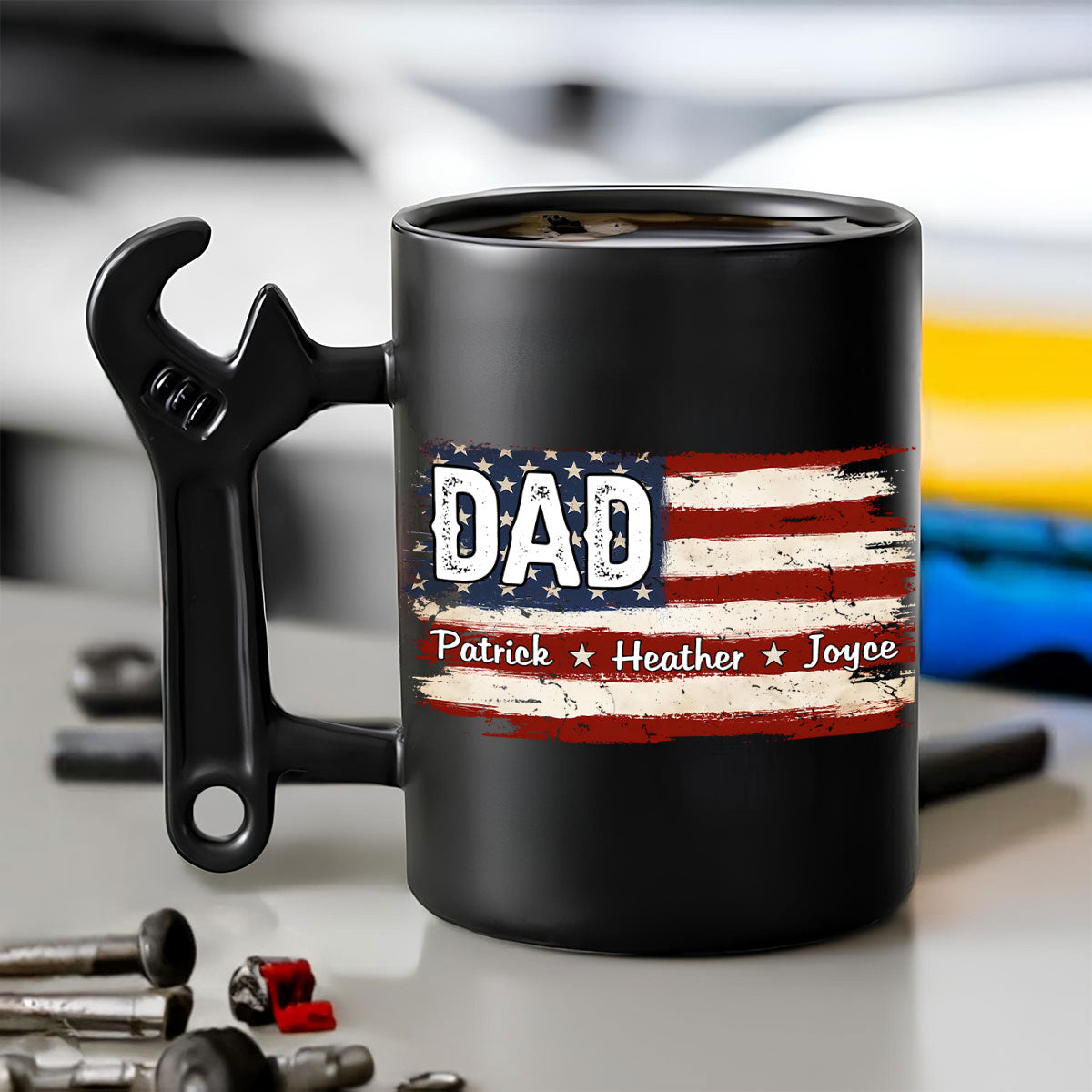 Best Papa Ever â€?Personalized Custom Wrench Handle Mug