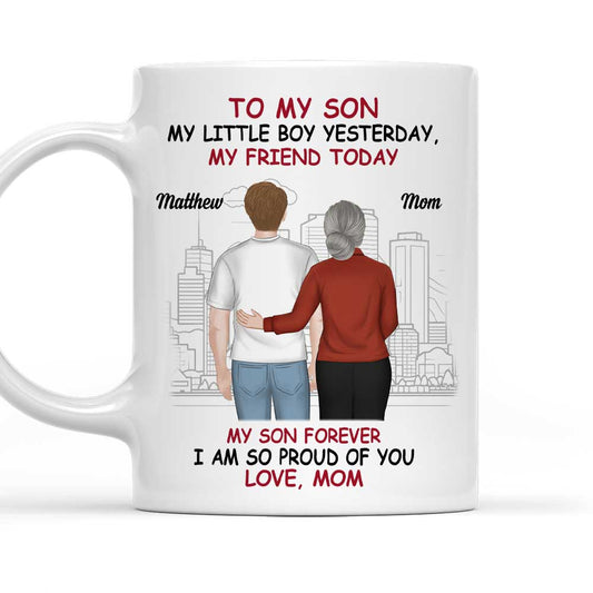 Always My Son Forever Proud - Personalized Custom Coffee Mug