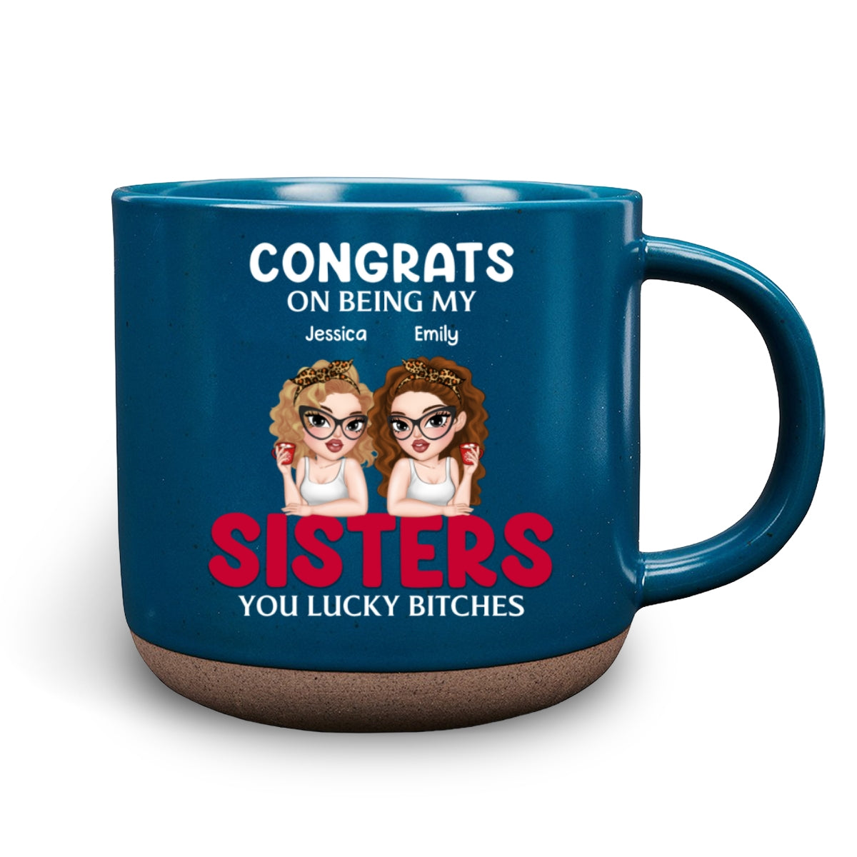 Congrats On Being My Bestie 2024 - Personalized Custom Pottery Mug