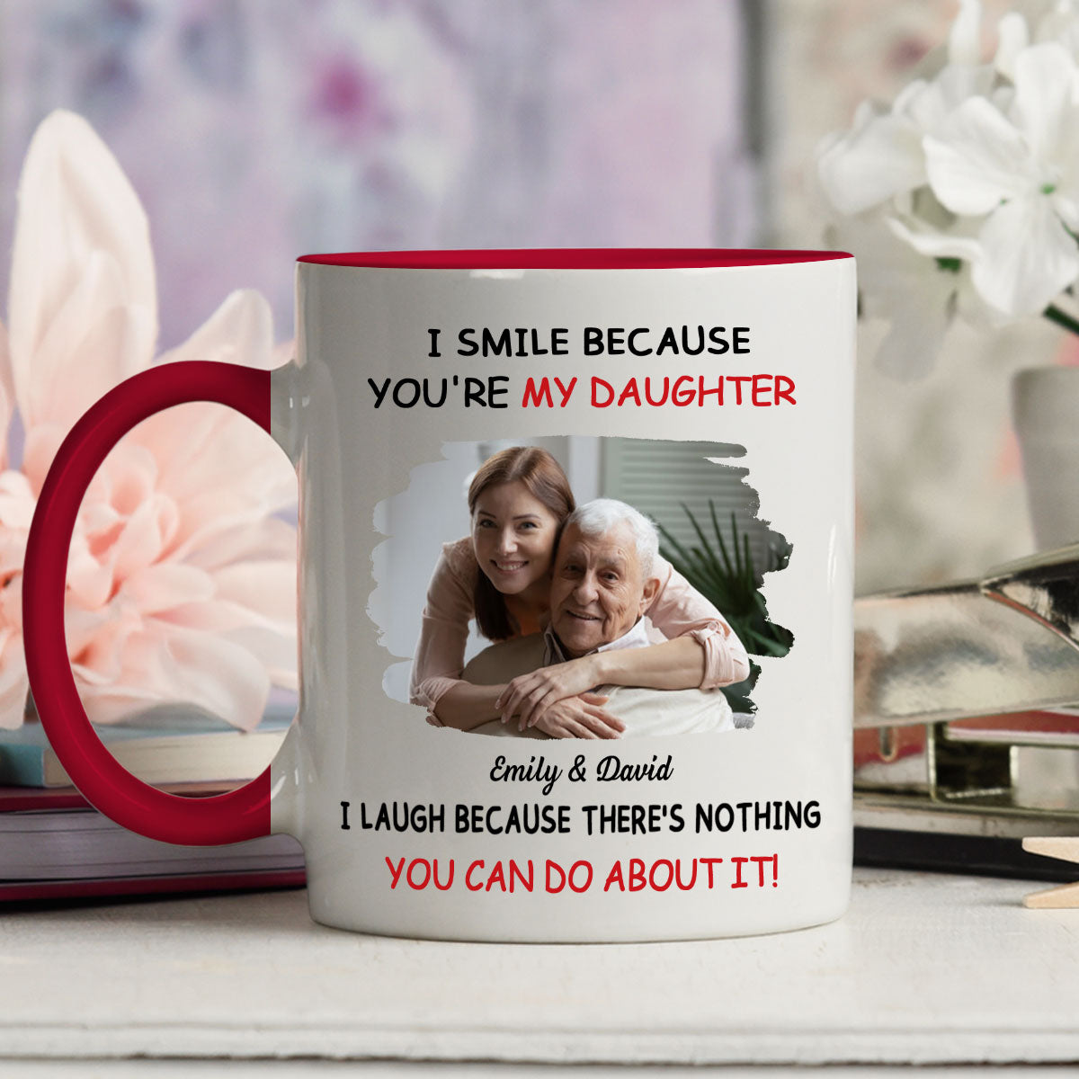 My Daughter Photo - Personalized Custom Accent Mug