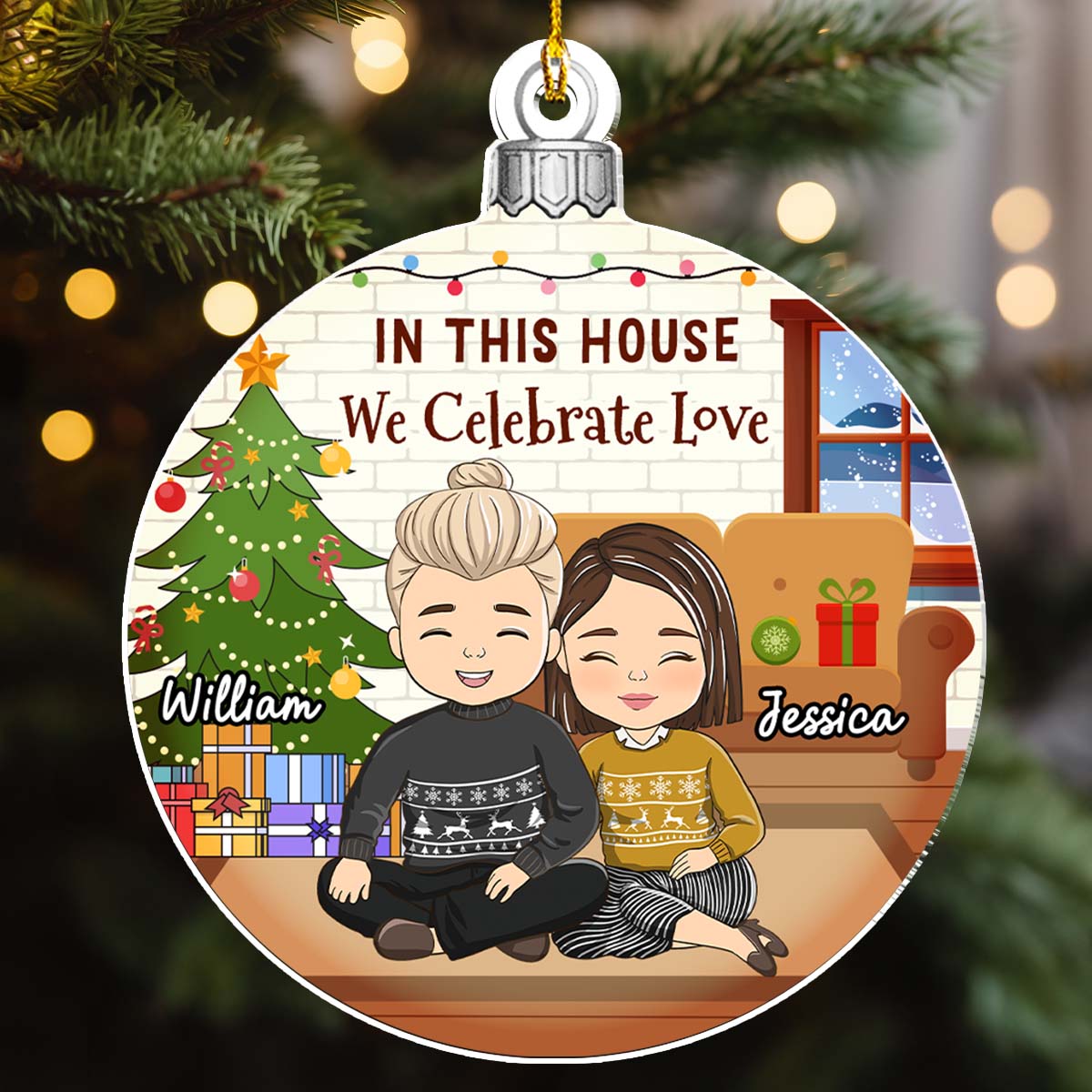 First Christmas In Our New Home 2024 - Personalized Custom Acrylic Ornament